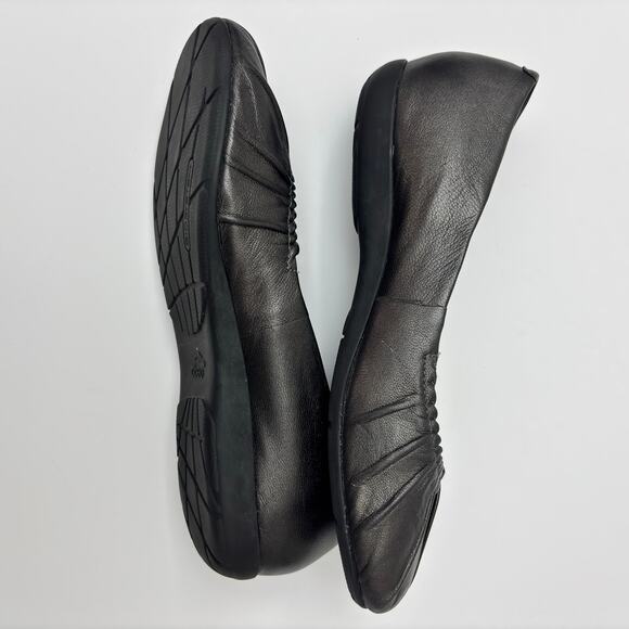 Abeo BIO System Taylin Metallic Gunmetal Leather Ballet Flats Women's Size 9 - Picture 4 of 8